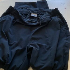 Columbia PFG Black Pants with Blue Accent Label